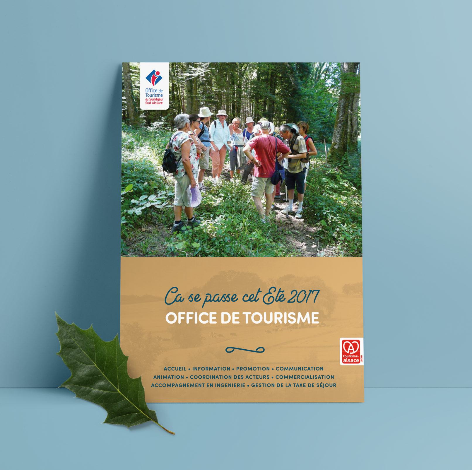 Charte Graphique - Agenda de l'Office de Tourisme du Sundgau : " Ca se passe cet été "