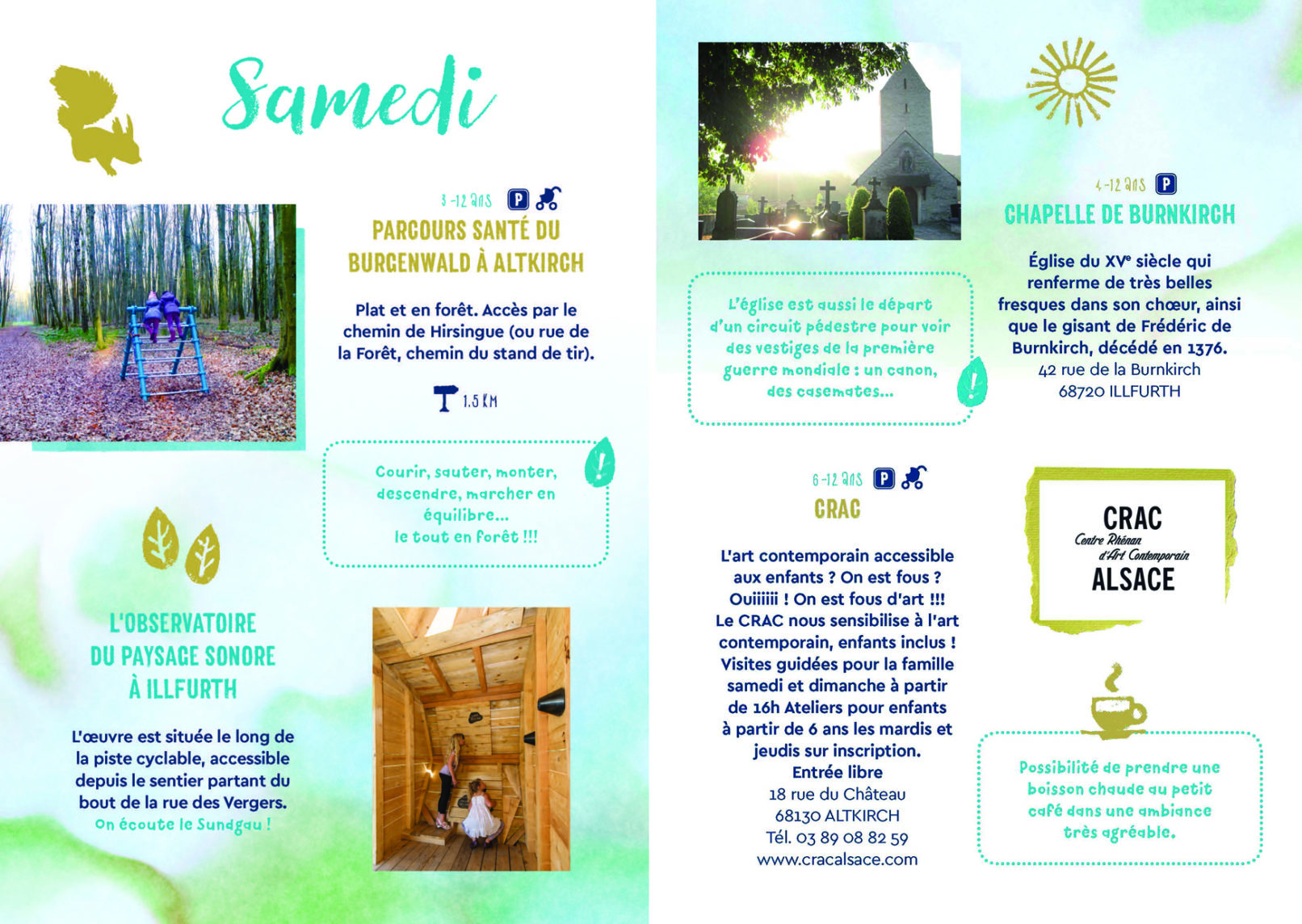 Guide des Sorties en Famille de l'Office de Tourisme du Sundgau : Que fait-on Samedi ?